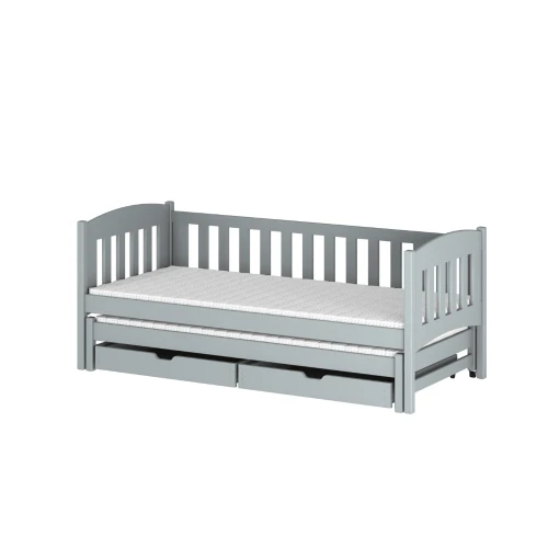 AMELKA 80x190 gris lit gigogne Lano Meubles