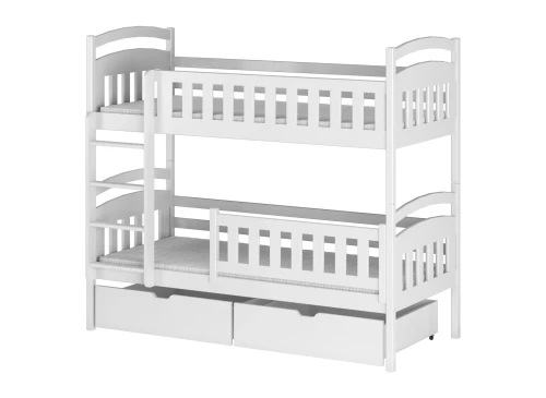 IGNAŚ 80x160 blanc lit superposé Lano Meubles