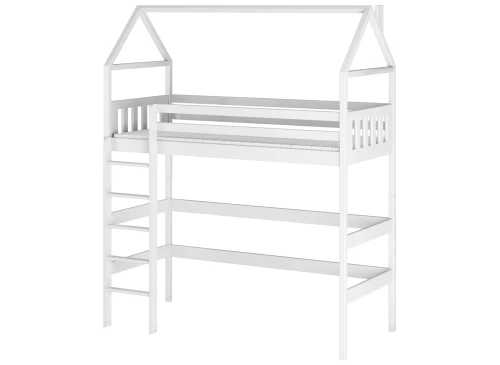 GLORIA 90x200 blanc lit enfant simple mezzanine Lano Meubles