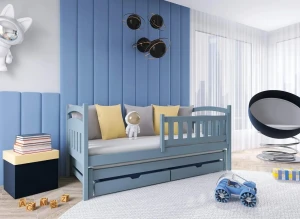 GALAXY 80x170 gris lit gigogne Lano Meubles