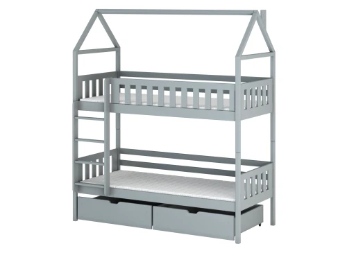 GAJA 90x180 gris lit superposé Lano Meubles