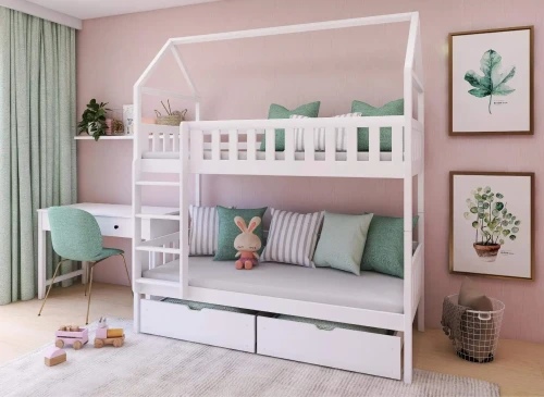 GAJA 90x200 blanc lit superposé Lano Meubles