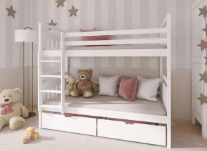 GABI 90x180 blanc lit superposé Lano Meubles