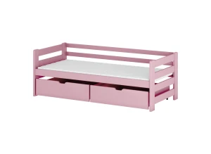 ERGO 80x190 rose lit enfant simple Lano Meubles