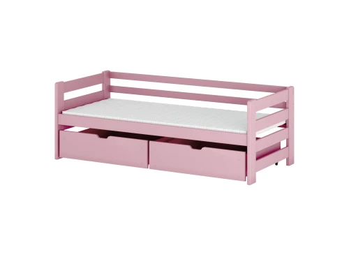 ERGO 90x190 rose lit enfant simple Lano Meubles
