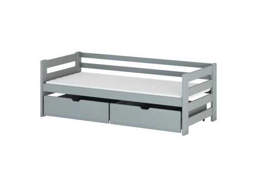 ERGO 90x200 gris lit enfant simple Lano Meubles