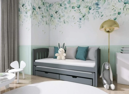 AMELKA 80x180 graphite lit gigogne Lano Meubles