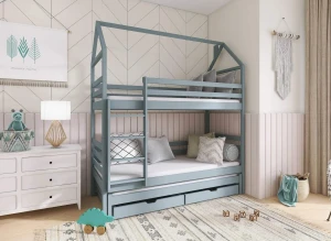 DALIA 80x200 gris lit superposé maison Lano Meubles