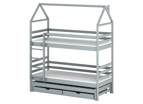 DALIA 90x180 gris lit superposé maison Lano Meubles