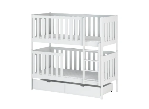 DAWID 80x190 blanc lit superposé Lano Meubles