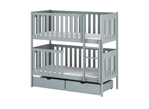 DAWID 80x200 gris lit superposé Lano Meubles