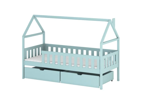 DOMI 80x160 bleu lit enfant simple Lano Meubles