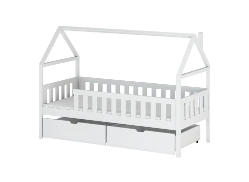 DOMI 80x180 blanc lit enfant simple Lano Meubles