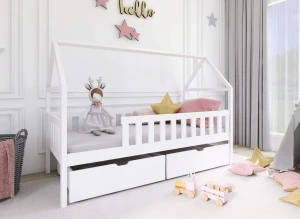 DOMI 90x190 blanc lit enfant simple Lano Meubles