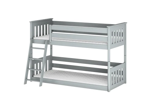 KEVIN 90x190 gris lit superposé Lano Meubles