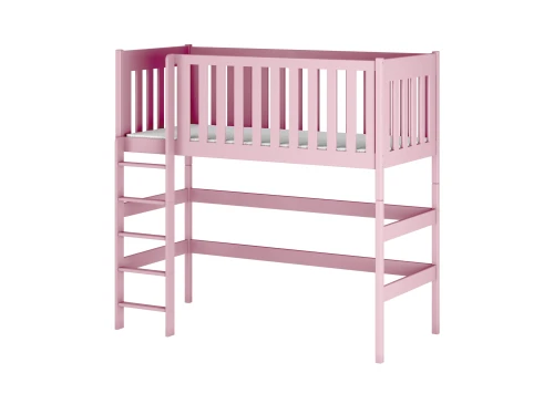 LAURA 80x160 rose lit enfant simple mezzanine Lano Meubles