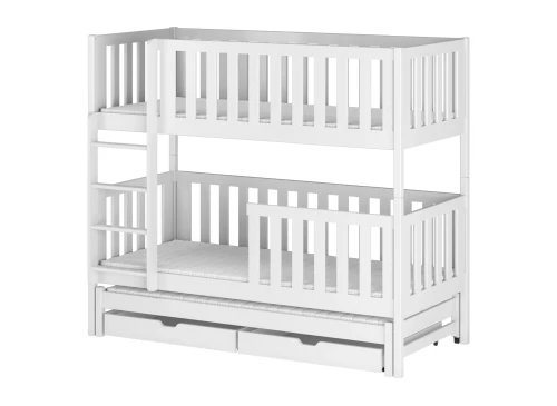 LEA 80x200 blanc lit superposé Lano Meubles