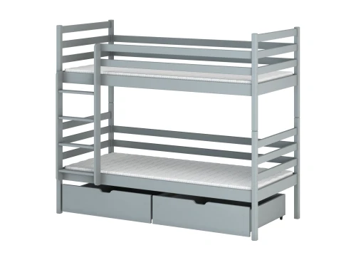 NEMO 80x180 gris lit superposé Lano Meubles