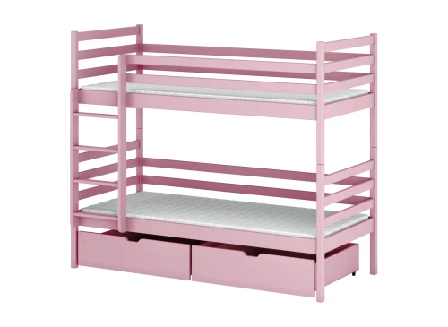 NEMO 80x200 rose lit superposé Lano Meubles