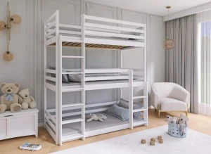 TED 80x180 graphite lit superposé Lano Meubles