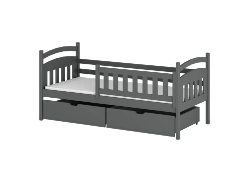 TERRY 80x190 graphite lit pour enfant simple Lano Meubles