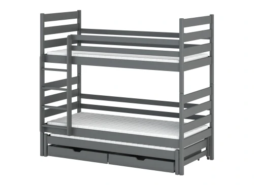 TOMI 80x170 graphite lit superposé Lano Meubles