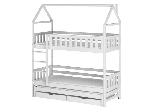 IGA 80x170 blanc lit superposé maison Lano Meubles