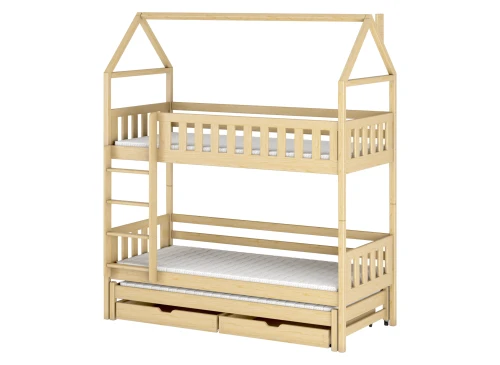 IGA 90x200 pin lit superposé maison Lano Meubles