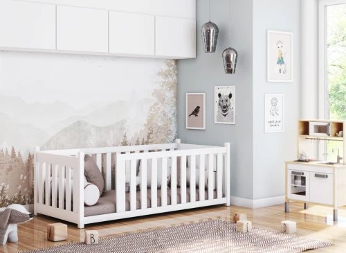 CONCEPT 80x200 pin parc lit Montessori au sol pour enfants Lano Meubles