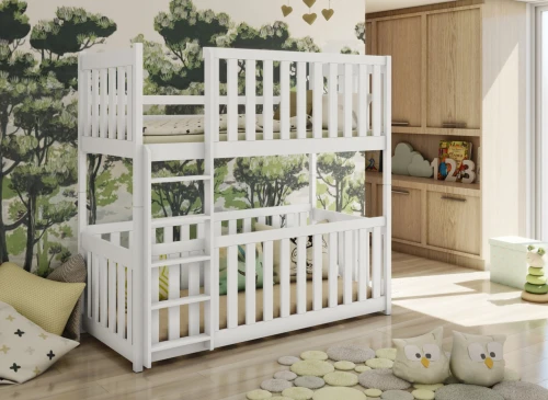 KONRAD 80x190 rose lit superposé Lano Meubles