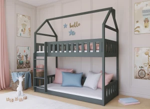 POLA 80x180 graphite lit superposé Lano Meubles