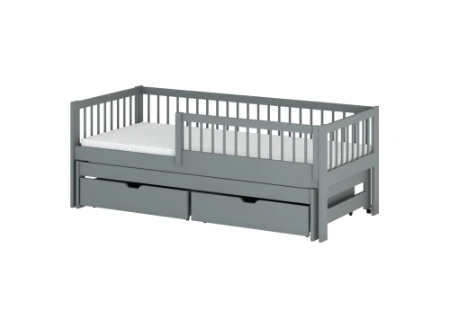 SOFTI 90x200 gris lit pour enfant Lano Meubles