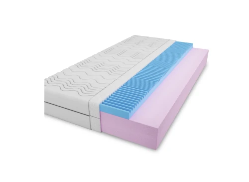 GEMINI 80x170 matelas mi-ferme 14 cm en mousse avec mousse profilée Lano Meubles