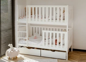 DAWID 80x200 blanc lit superposé Lano Meubles