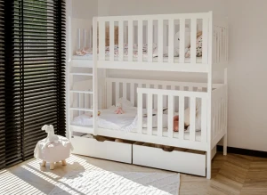 DAWID 90x190 blanc lit superposé Lano Meubles