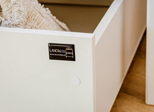 GUCIO 90x200 blanc lit enfant simple Lano Meubles