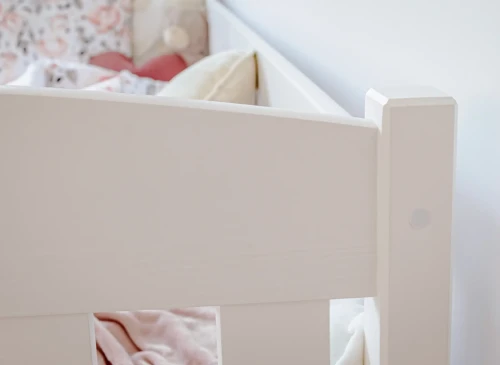 GUCIO 90x200 blanc lit enfant simple Lano Meubles