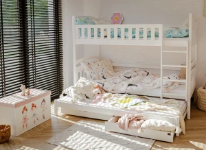 BLANKA 80x170 blanc lit superposé Lano Meubles