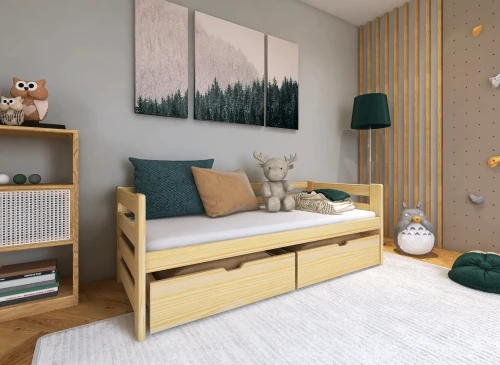 ERGO 90x180 pin lit enfant simple Lano Meubles