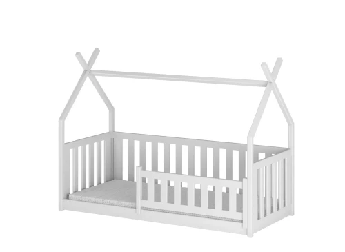 BOGUŚ 80x180 blanc tipi lit Montessori au sol pour enfants Lano Meubles