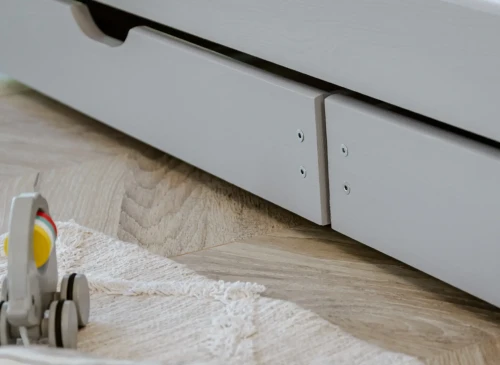 KAJA 80x190 gris lit gigogne Lano Meubles