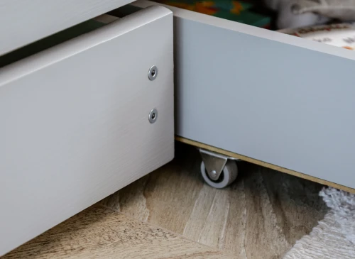 KAJA 80x190 gris lit gigogne Lano Meubles