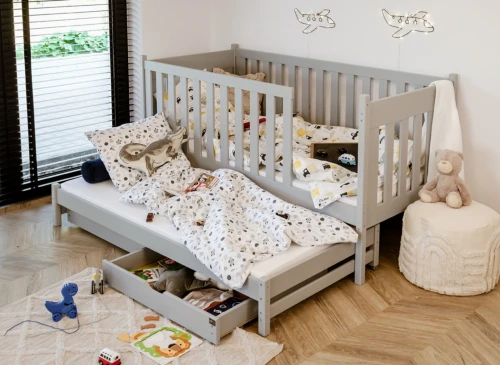 KAJA 80x190 gris lit gigogne Lano Meubles