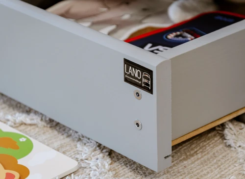 KAJA 80x200 gris lit gigogne Lano Meubles