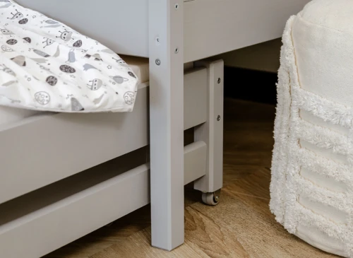 KAJA 80x200 gris lit gigogne Lano Meubles