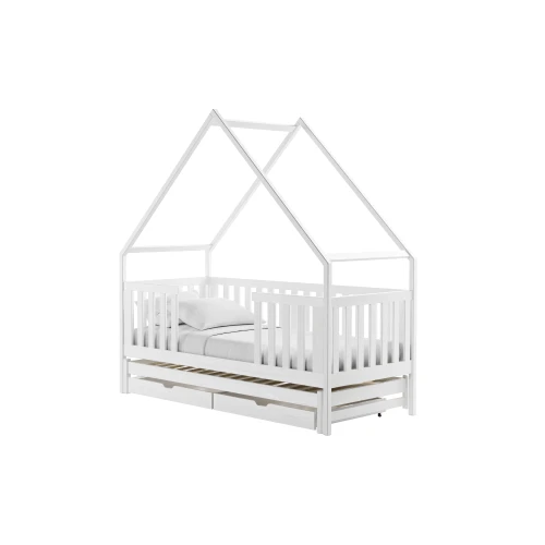 MAGIC 90x200 blanc lit gigogne maison Lano Meubles