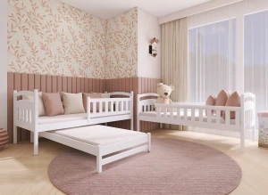 BLANKA 80x170 rose lit superposé Lano Meubles