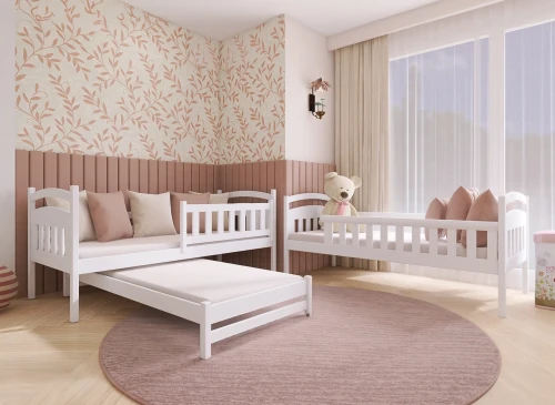 BLANKA 80x180 bleu lit superposé Lano Meubles