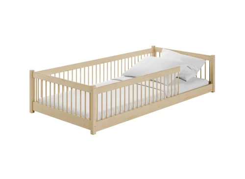 PEDRO 90x200 bois non laqué lit Montessori au sol pour enfants Lano Meubles