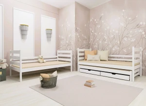 TOMI 90x190 rose lit superposé Lano Meubles